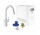 Комплект Grohe Blue Professional, jednostka chłodząca зі змішувачем у формі C, do wody gazowanej, wyciągana i obracana кран, хром 