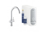 Комплект startowy Grohe Blue Home, jednostka chłodząca зі змішувачем у формі C, do wody gazowanej, obracana кран, хром 