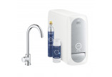 Комплект startowy Grohe Blue Home, jednostka chłodząca зі змішувачем у формі C, do wody gazowanej, obracana кран, хром 