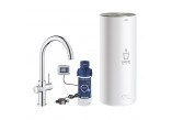 Комплект startowy Grohe Blue Pure зі змішувачем kuchenną Eurosmart у формі C, filtrowanie wody, obracana кран, хром