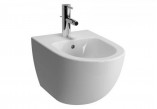 Bidet підвісний Vitra Metropole, 56x36cm, z переливом, отвір для змішувача, білий