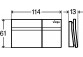 Електронний кнопка спуску Viega Visign for More 200, do zdlanego uruchamiania WC Prevista, скло чорні