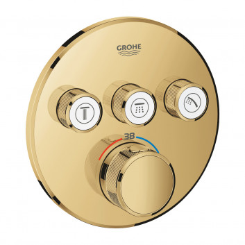 Змішувач прихований Grohe Grohtherm SmartControl термостатичний 3-приймачі wody - polished nickel 