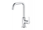 Змішувач для умивальника Kludi Pure&Easy, підлогова, висота 280mm, sterowanie boczne, комплект зливний, хром