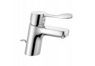 Змішувач для умивальника Kludi Pure&Easy Care, підлогова, висота 150mm, довгий тримач, комплект зливний, хром