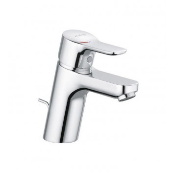 Змішувач для умивальника Kludi Pure&Easy, підлогова, висота 125mm, комплект зливний з пластика, хром
