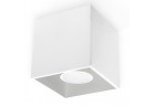Plafon Sollux Ligthing Quad 1, 10cm, квадратний, GU10 1x40W, білий