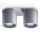 Plafon подвійний Sollux Ligthing Orbis 2, 26cm, GU10 2x40W, сірий