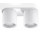 Plafon подвійний Sollux Ligthing Orbis 2, 26cm, GU10 2x40W, білий