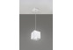 Lampa навісна Sollux Ligthing Quad 1, 10cm, квадратна, GU10 1x40W, szara