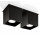 Plafon подвійний Sollux Ligthing Quad 2, 26cm, GU10 2x40W, чорний