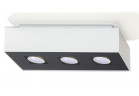 Plafon Sollux Ligthing Mono 3, 34x14cm, прямокутний, GU10 3x40W, білий