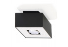 Plafon Sollux Ligthing Mono 1, 14cm, квадратний GU10 1x40W, чорний