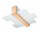 Plafon Sollux Ligthing Feniks 2, 43cm, E27 2x60W, дерево naturalne