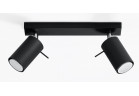 Plafon подвійний Sollux Ligthing Ring 2, 30cm, GU10 2x40W, чорний