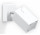 Бра Sollux Ligthing Merida, 10cm, квадратний, GU10 1x40W, білий
