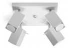 Plafon poczwórny Sollux Ligthing Merida 4, 25cm, GU10 4x40W, білий
