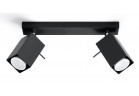 Plafon подвійний Sollux Ligthing Merida 2, 30cm, GU10 2x40W, чорний
