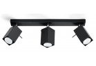 Plafon potrójny Sollux Ligthing Merida 3, 45cm, GU10 3x40W, чорний