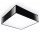 Plafon Sollux Ligthing Horus 35, квадратний, 35cm, E27 2x60W, чорний