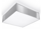 Plafon Sollux Ligthing Horus 35, квадратний, 35cm, E27 2x60W, сірий