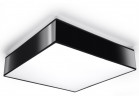 Plafon Sollux Ligthing Horus 45, квадратний, 45cm, E27 3x60W, чорний