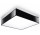 Plafon Sollux Ligthing Horus 45, квадратний, 45cm, E27 3x60W, чорний