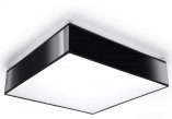 Plafon Sollux Ligthing Horus 35, квадратний, 35cm, E27 2x60W, чорний