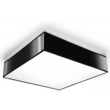 Plafon Sollux Ligthing Horus 35, квадратний, 35cm, E27 2x60W, чорний