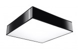 Plafon Sollux Ligthing Horus 45, квадратний, 45cm, E27 3x60W, чорний