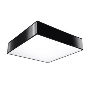 Plafon Sollux Ligthing Horus 45, квадратний, 45cm, E27 3x60W, чорний