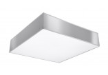 Plafon Sollux Ligthing Horus 25, квадратний, 25cm, E27 1x60W, чорний