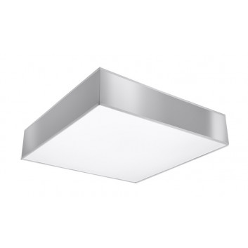 Plafon Sollux Ligthing Horus 25, квадратний, 25cm, E27 1x60W, чорний