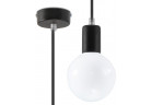 Lampa навісна Sollux Ligthing Edison, 8cm, E27 1x60W, чорна