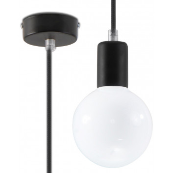 Lampa навісна Sollux Ligthing Edison, 8cm, E27 1x60W, біла