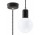 Lampa навісна Sollux Ligthing Edison, 8cm, E27 1x60W, czarno/біла