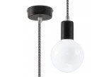 Lampa навісна Sollux Ligthing Edison, 8cm, E27 1x60W, фіолетова