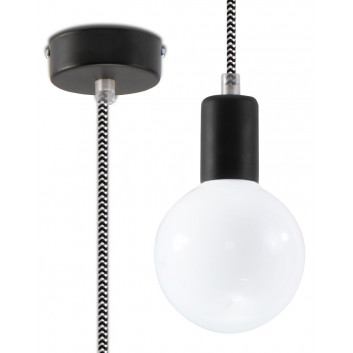 Lampa навісна Sollux Ligthing Edison, 8cm, E27 1x60W, фіолетова