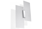 Бра Sollux Ligthing Fabiano, 37cm, E27 2x60W, хром/білий