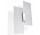 Бра Sollux Ligthing Fabiano, 37cm, E27 2x60W, хром/білий