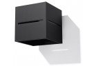 Бра Sollux Ligthing Lobo, 10cm, квадратний, G9 1x40W, чорний