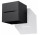 Бра Sollux Ligthing Lobo, 10cm, квадратний, G9 1x40W, чорний