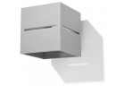 Бра Sollux Ligthing Lobo, 10cm, квадратний, G9 1x40W, сірий