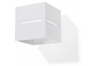 Бра Sollux Ligthing Lobo, 10cm, квадратний, G9 1x40W, білий