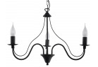 Żyrandol Sollux Ligthing Minerwa 3, 60cm, E14 3x40W, чорний