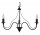 Żyrandol Sollux Ligthing Minerwa 3, 60cm, E14 3x40W, чорний