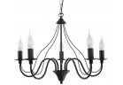Żyrandol Sollux Ligthing Minerwa 5, 60cm, E14 5x40W, чорний