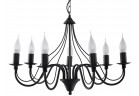 Żyrandol Sollux Ligthing Minerwa 7, 60cm, E14 7x40W, чорний