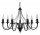 Żyrandol Sollux Ligthing Minerwa 7, 60cm, E14 7x40W, чорний