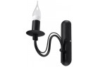 Бра Sollux Ligthing Minerwa, 25cm, E14 1x40W, чорний